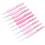 9Pcs Crochet Set Pink Soft Handle DIY HandWoven 4