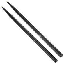 5A Maple Wood Drum Sticks Pair Black for Musical Instruments Drumming Accessory