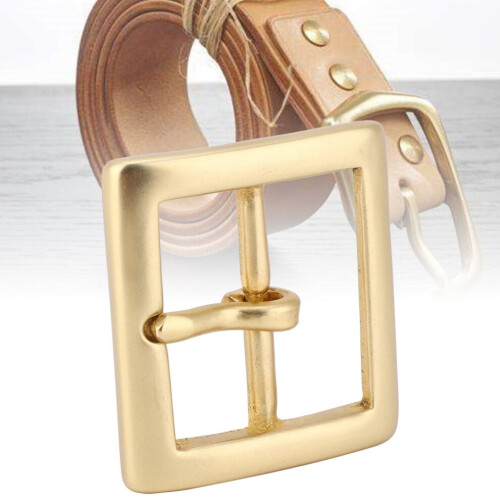 Gürtelschnalle aus Messing, einstiftig, Endstück, Absatz, Gold 2