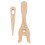Houten breivork, weefnaald met groot oog 4