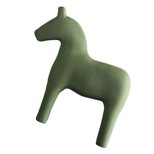 Trähästfigur i robust furu, handmålad 2