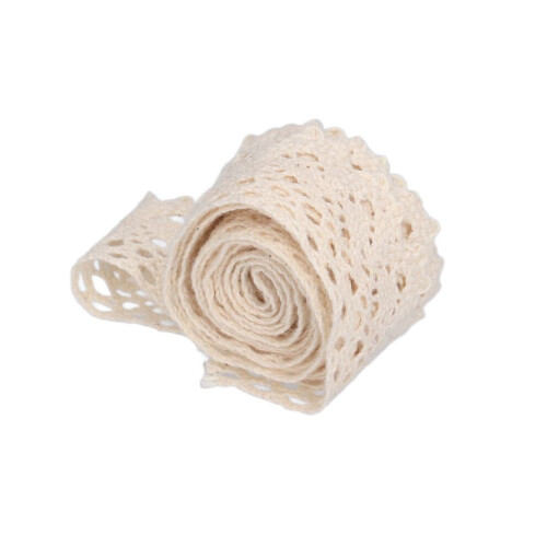 Cinta de encaje de algodón DIY de 2,5 cm de ancho y 20 yardas 1