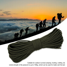 31m Reflexives Multifunktionales Paracord Armeegrün, 7-Fach-Glied
