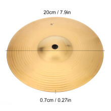 Durable Brass 8in Cymbal for Drum Set, Gold, 20cm