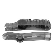 Fahrradketten-Reinigungsbürste Werkzeug 18x6x2,5 cm Langlebiger ABS Schwarz