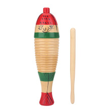 Wooden Colorful Fish Shaped Guiro Musical