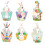Easter Cake Rim Rabbit Eggs Easter Party Cake Baking Label 1