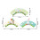 Easter Cake Rim Rabbit Eggs Easter Party Cake Baking Label 5