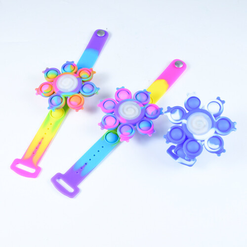 Descomprima com a Pulseira Iluminada de Bolhas Giratórias