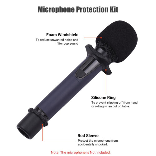 Kit de accesorios de protección para micrófono con espuma 2
