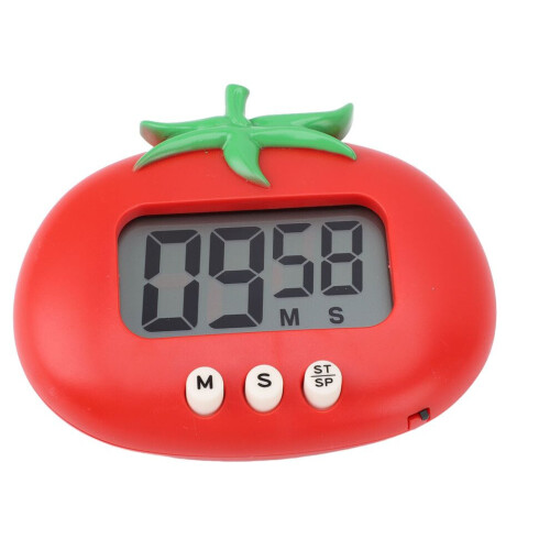 Barn Digital Timer med Högt Alarm Söt Tomat 1
