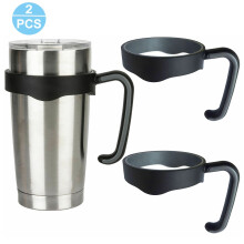 Rejsekrushåndtag til store glas, holdbar polypropylenplast, 20-ounce glasgreb, BPA-frit kophåndtag, ergonomisk design til udendørs rejser, Ea