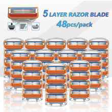 48 pakkausta, 5 terää, yhteensopiva Fusion Proglide Power -vaihtopartahöylän kanssa