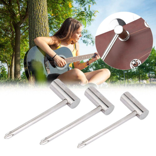 Herramienta de ajuste de llave hexagonal de metal para guitarra 2