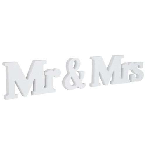 Décorations en bois Mr&Mrs pour mariages 2