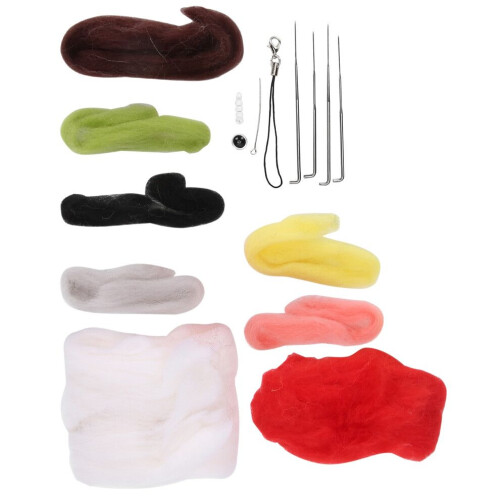 Nålfiltningskit DIY handgjorda kattdockleksaker 1