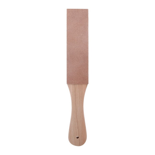 Sacapuntas de cuero con mango de madera, multifuncional 1