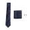 Herren-Krawatten-Set, Einstecktuch, Manschettenknöpfe, Polyester, Seide 1
