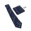Herren-Krawatten-Set, Einstecktuch, Manschettenknöpfe, Polyester, Seide 5