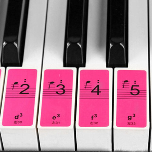 Pianotoetsenstickers voor beginners 2