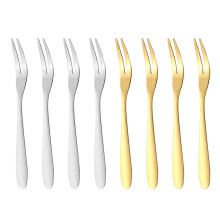 Dessert Forks Small Appetizer Forks, 304 Stainless Steel Dishwasher Safe Mini Cocktail Forks for Fruit Salad Seafood Snacking, Rust Resistant Elegant