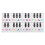 Piano Key Sticker Electronic Organ Universal 5