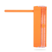 Papierschneider, orange, 2-Wege-Klinge, Doppelgriff