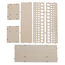 Portapinceles de 67 agujeros para montaje en pared