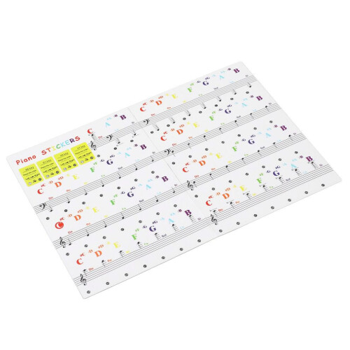 Piano Keyboard Stickers Multipurpose Removable 2