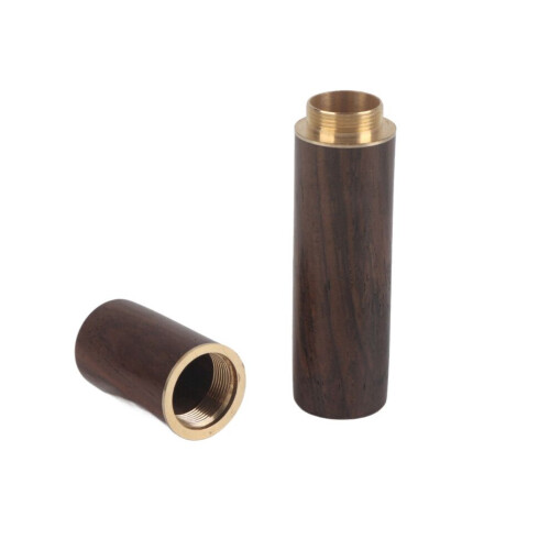Natural Wood Toothpick Holder Capsule Case 1