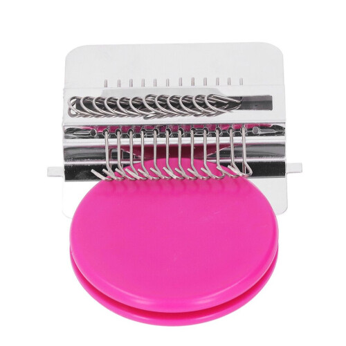 Mini Knitting Machine Rose Red 12 Needles Simple 1
