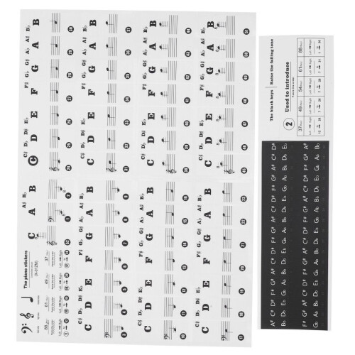Piano Key Sticker Electronic Organ Universal Keys 2