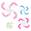 Pompom Makers 4 Different Sizes Colorful Plastic 4