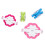 Pompom Makers 4 Different Sizes Colorful Plastic 2
