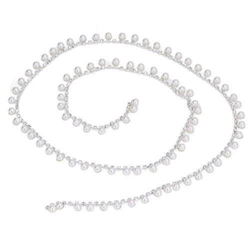 Perlen-Strasskette, 1 Yard (ca. 91 cm), glänzend