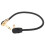Gitarrenpedalkabel Schwarz Goldener Winkelstecker 1