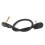 Gitarrenpedalkabel Schwarz Goldener Winkelstecker 4