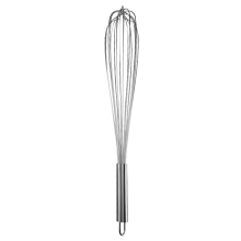 Extra großer Schneebesen aus Edelstahl, multifunktional in Großküchen einsetzbar, komfortables Design für optimale Kontrolle, robuster