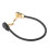 Gitarrenpedalkabel Schwarz Goldener Winkelstecker 2