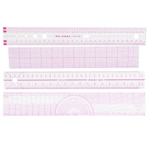 Multifunktionales Nählineal-Set, Modedesign