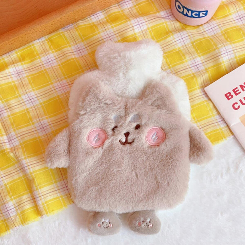 Hot Water Bottle With PVC Cover, Knitted Cozy Cover, 2L Capacity, Reusable Hand Warmer For Winter Warmth