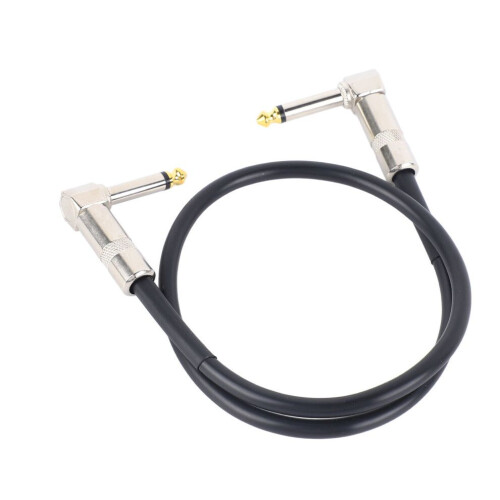 Gitarrpatchkabel 6,35 mm kontakt rätvinklig anti-korrigering 1