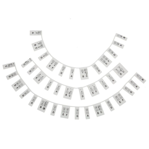 Piano Keyboard Stickers Removable Design 88 Keys 2