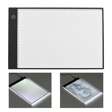 A4 Ultra-Thin LED Light Box with Dimming, Scaled Board & Clamp