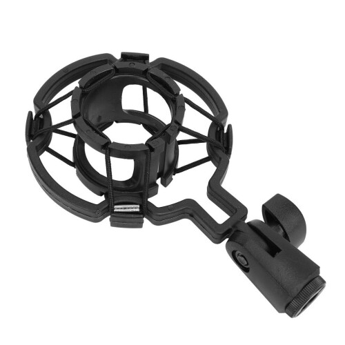 Soporte antichoque para micrófono universal color negro 2