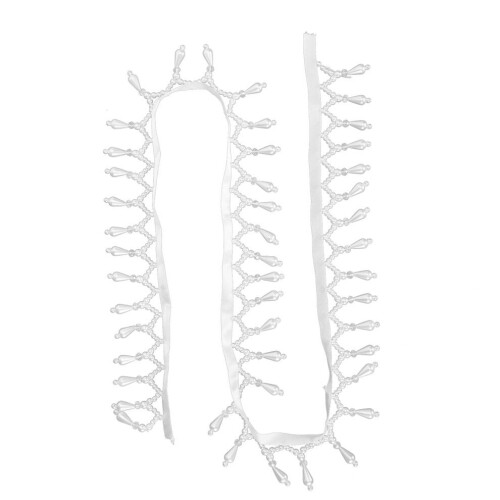 Perlen, Quasten, Bandrandbesatz, Anhänger, Hand 1