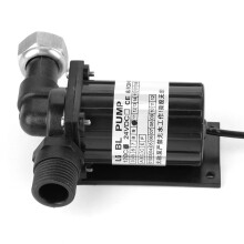 DC 12V 10W bürstenlose Wasserpumpe 0,45m³/h Schwarz, geräuscharm