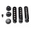 Gitarrpickupskyddsrattset 6-håls single coil 2 4