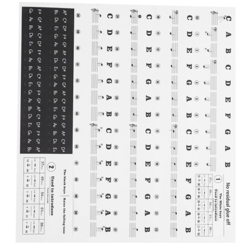 Piano Sticker Electronic Piano Removable Keyboard 1