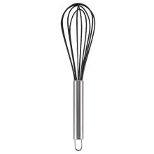 Silikon-Schneebesen zum Schutz von Antihaftbeschichtungen, ergonomischer Griff, Edelstahl-Rührwerkzeug, hitzebeständig, kratzfest,